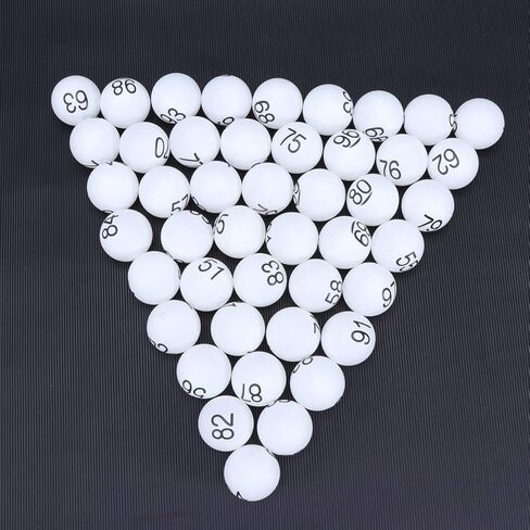 ifundom Pong Balls, 100Pcs Numbered Beer Pong Balls 40mm Raffle Balls, Bingo Game Balls Colorful Numbered Pong Balls Entertainment Table Tennis Balls for Bingo Game Machine in Saudi Arabia