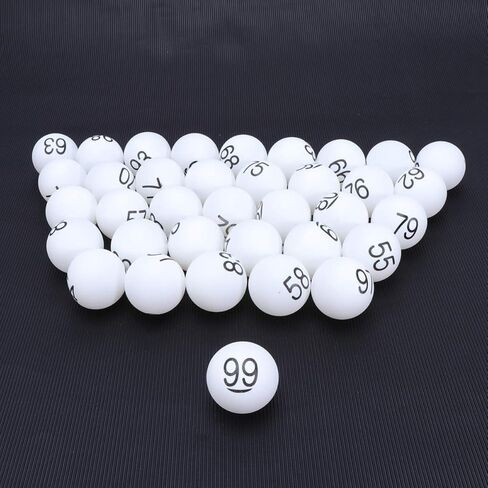 ifundom Pong Balls, 100Pcs Numbered Beer Pong Balls 40mm Raffle Balls, Bingo Game Balls Colorful Numbered Pong Balls Entertainment Table Tennis Balls for Bingo Game Machine in Saudi Arabia