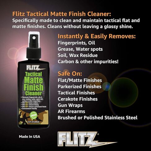 Flitz Tactical Matte Finish Cleaner, 7.6 oz, Black in Saudi Arabia
