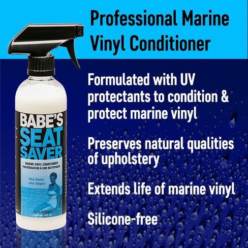 Babe's Boat Care Products-BB8216 Seat Saver Boat Upholstery Conditioner - 16 oz, White, 1 Pint in Saudi Arabia