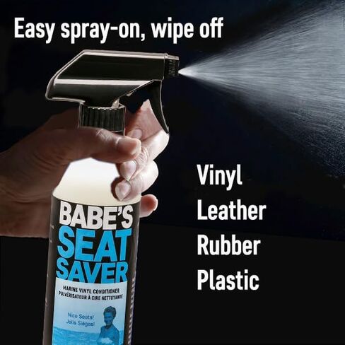 Babe's Boat Care Products-BB8216 Seat Saver Boat Upholstery Conditioner - 16 oz, White, 1 Pint in Saudi Arabia