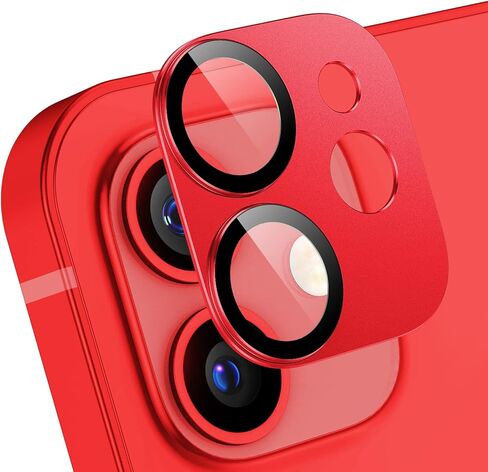 قطعتان من واقي عدسة الكاميرا لهاتف iPhone 12، واقي عدسة خلفي معدني من الزجاج المقوى، التصاق قوي، غطاء عدسة كاميرا مقاوم للخدش بصلابة 9H - أزرق in Kuwait