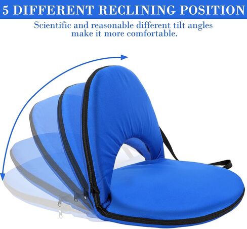 Wenqik 4 Pcs Stadium Seats for Bleachers Flexible Classroom Seats with Back Support Adjustable Folding Portable Bleacher Seats Multifunctional Lightweight Cushion for Indoor Outdoor in Saudi Arabia