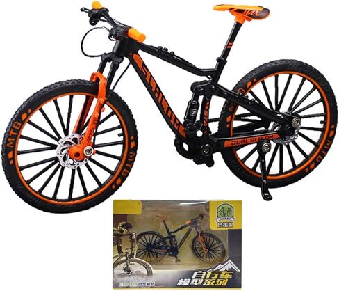 Maigendoo دراجة نموذج الدراجة الجبلية ديكور دراجة الفن المعادن دراجة ركوب الدراجات الهدايا لراكبي الدراجات المنزل سطح المكتب الديكور الحلي يدويا هدية عيد ميلاد للبنين الفتيات مربي الدراجة، برتقالي in Kuwait