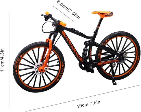 Maigendoo دراجة نموذج الدراجة الجبلية ديكور دراجة الفن المعادن دراجة ركوب الدراجات الهدايا لراكبي الدراجات المنزل سطح المكتب الديكور الحلي يدويا هدية عيد ميلاد للبنين الفتيات مربي الدراجة، برتقالي in Kuwait