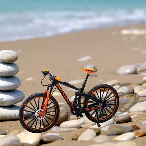 Maigendoo دراجة نموذج الدراجة الجبلية ديكور دراجة الفن المعادن دراجة ركوب الدراجات الهدايا لراكبي الدراجات المنزل سطح المكتب الديكور الحلي يدويا هدية عيد ميلاد للبنين الفتيات مربي الدراجة، برتقالي in Kuwait