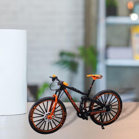 Maigendoo دراجة نموذج الدراجة الجبلية ديكور دراجة الفن المعادن دراجة ركوب الدراجات الهدايا لراكبي الدراجات المنزل سطح المكتب الديكور الحلي يدويا هدية عيد ميلاد للبنين الفتيات مربي الدراجة، برتقالي in Kuwait