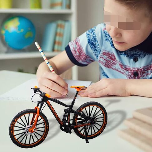 Maigendoo دراجة نموذج الدراجة الجبلية ديكور دراجة الفن المعادن دراجة ركوب الدراجات الهدايا لراكبي الدراجات المنزل سطح المكتب الديكور الحلي يدويا هدية عيد ميلاد للبنين الفتيات مربي الدراجة، برتقالي in Kuwait