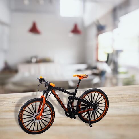 Maigendoo دراجة نموذج الدراجة الجبلية ديكور دراجة الفن المعادن دراجة ركوب الدراجات الهدايا لراكبي الدراجات المنزل سطح المكتب الديكور الحلي يدويا هدية عيد ميلاد للبنين الفتيات مربي الدراجة، برتقالي in Kuwait