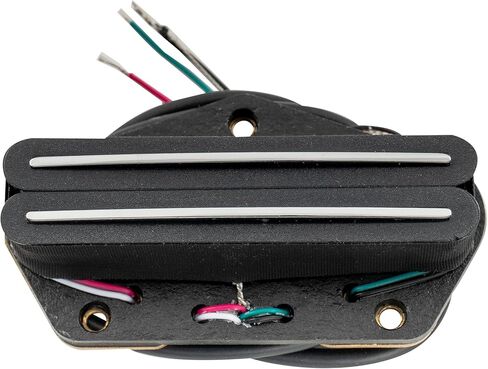 Musiclily Pro Alnico 5 ثنائي التقاط السكك الحديدية الساخنة عن بعد ملف واحد بحجم هامبوكر بريدج بيك اب متوسط ​​الإخراج 9K للجيتار الكهربائي على طراز المذيع، أسود in Saudi Arabia