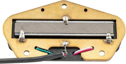 Musiclily Pro Alnico 5 ثنائي التقاط السكك الحديدية الساخنة عن بعد ملف واحد بحجم هامبوكر بريدج بيك اب متوسط ​​الإخراج 9K للجيتار الكهربائي على طراز المذيع، أسود in Saudi Arabia