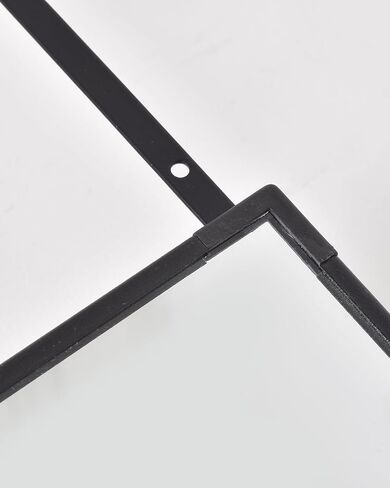 Full Length Mirror, Door Mirror, Over The Door Mirror Full Length, 14"x 48" Door Hanging, Rectangle, Wall Mirror, Full Body Mirror, Black in Saudi Arabia