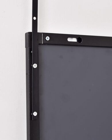 Full Length Mirror, Door Mirror, Over The Door Mirror Full Length, 14"x 48" Door Hanging, Rectangle, Wall Mirror, Full Body Mirror, Black in Saudi Arabia