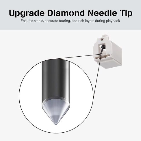 قلم بديل ATN3600L، إبرة ماسية لمشغل التسجيل الدوار، متوافق مع AT-LP60X، AT-LP60XBT، AT-LP60XBT-USB، قرص دوار AT-LP60XBT-USB، متضمن فرشاة نظيفة in Kuwait