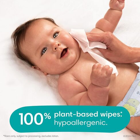 Pampers Ultraclean Baby Wipes (Previously 'Free & Gentle'), 99% Water, Hypoallergenic, Unscented, 100% Plant Based, Plastic-Free, 936 Wipes Total (12X Flip-Top Packs) in Saudi Arabia