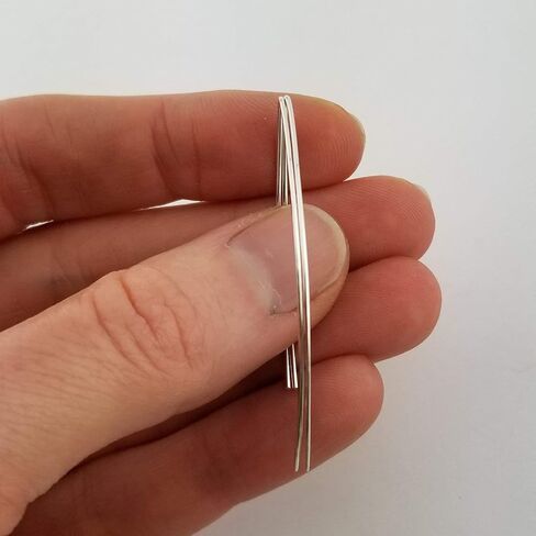 2 Inch Thin Sterling Silver Hammered Threader Earrings Open Hoop 20 Gauge (.8mm) in Saudi Arabia