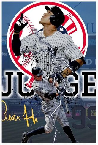 Aaron Judge Poster 4 Canvas Poster Unframe: 12x18inch(30x45cm) in Saudi Arabia