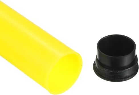 M METERXITY Junior Relay Track Baton - أنبوب بلاستيكي مجوف أملس مع غطاء طرفي، يمكن تطبيقه على بناء الفريق/سباقات التتابع/الألعاب الرياضية لألعاب القوى (أصفر) in Kuwait