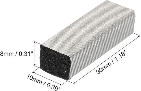 MECCANIXITY 150Pcs Faraday Conductive Fabric Foam Electrode Shielding Fabric Foam 50x10x5mm with Adhesive Backing Sticky Strip for Computer LCD TV in Kuwait