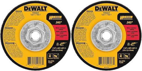 DEWALT DW8062H 4-1/2" X .045" X 5/8"-11 HP Type 1 Cutting Wheel in Saudi Arabia