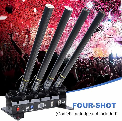 Confetti Machine, Professional Electric Confetti Launcher, DMX Control Digital Confetti Cannon with Remote, Confetti Shooter for DJ Party Nightclub Wedding Stage Concert Event Show Christmas in Saudi Arabia