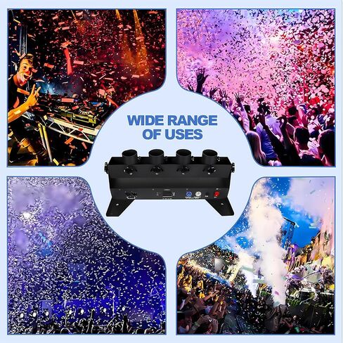 Confetti Machine, Professional Electric Confetti Launcher, DMX Control Digital Confetti Cannon with Remote, Confetti Shooter for DJ Party Nightclub Wedding Stage Concert Event Show Christmas in Saudi Arabia