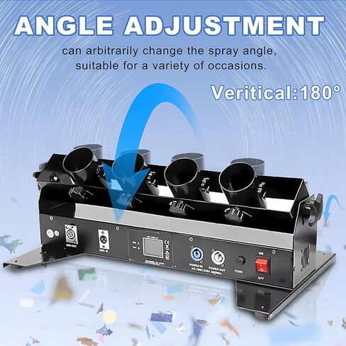 Confetti Machine, Professional Electric Confetti Launcher, DMX Control Digital Confetti Cannon with Remote, Confetti Shooter for DJ Party Nightclub Wedding Stage Concert Event Show Christmas in Saudi Arabia