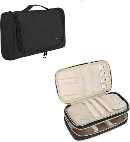 منظم المجوهرات بطبقة مزدوجة من تيموي، حقيبة تخزين للسفر متوافقة مع مصفف دايسون اير راب in Kuwait