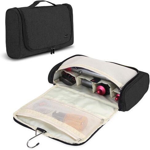منظم المجوهرات بطبقة مزدوجة من تيموي، حقيبة تخزين للسفر متوافقة مع مصفف دايسون اير راب in Kuwait