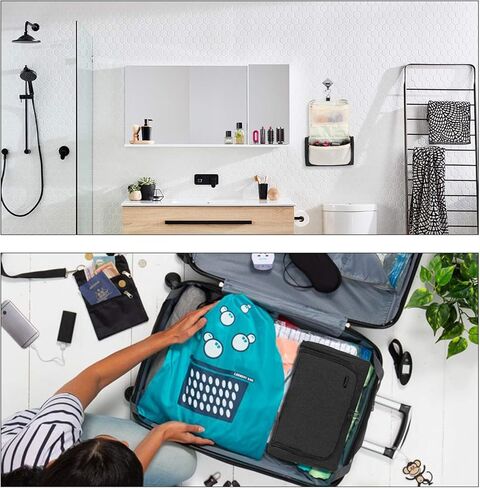 منظم المجوهرات بطبقة مزدوجة من تيموي، حقيبة تخزين للسفر متوافقة مع مصفف دايسون اير راب in Kuwait