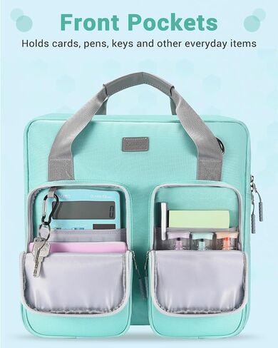 3 Inch Zipper Binder 3 Ring with Sturdy Shoulder Strap & Multi-pocket, Binder with Zipper Holds Up to 700 Sheets for Office School, Compatible with 13" Macbook Laptop ipad(Purple) in Saudi Arabia