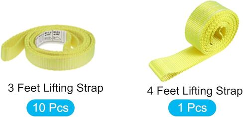 أشرطة رفع الرفع من MECCANIXITY، حبل سحب 3 أقدام (2200 رطل) و4 أقدام (4400 رطل) لنقل أثاث الأشجار in Kuwait