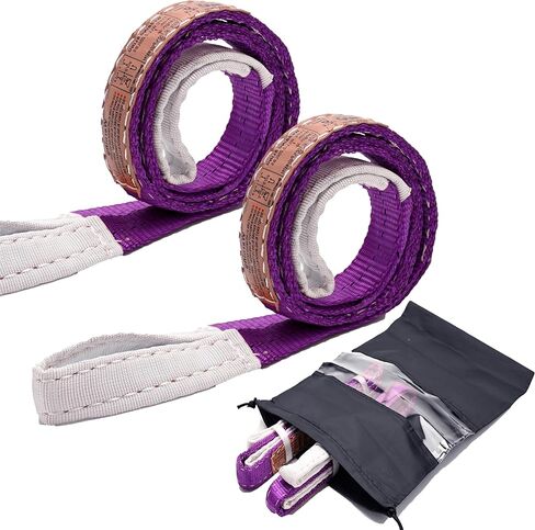 2 حزمة 6:1 عامل الأمان 1 بوصة × 4 بوصة تويست آي 2200 رطل أشرطة رفع الرافعة لأشرطة الويب للرافعة in Kuwait