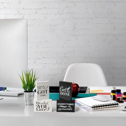 WATINC Thank You Coach Gifts - 9PCS Thanks Coach Gift for Women Men, Black White Coach Wooden Table Centerpiece Sign, Basketball Football Soccer Coach Appreciation Present Desk Decor for Home Office in Saudi Arabia