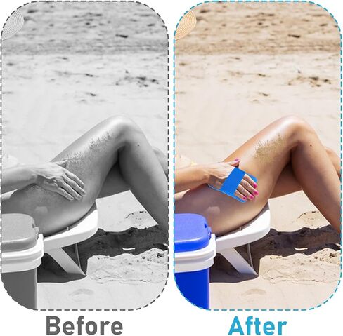 AIHSUMC 4 قطع مزيل الرمل للشاطئ، حقيبة إزالة الرمل، حقيبة مسحوق الرمل، فرشاة إزالة الرمل، حقيبة ناعمة للمسح، منظف رمال الشاطئ، أساسيات التخييم في العطلات، رائعة لجميع أفراد الأسرة، خالية من التلك in Kuwait