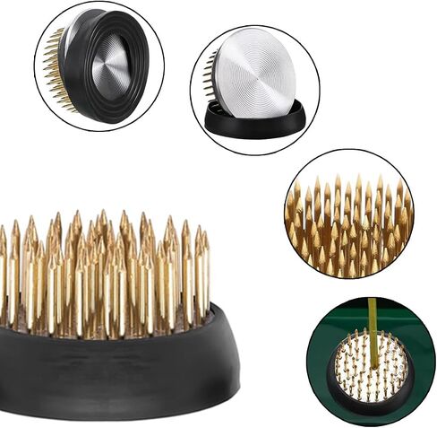 Stainless Steel Flower Frogs Round Floral Frogs Kenzan Flower Fixed Tools Flower Arrangement Holder in Saudi Arabia