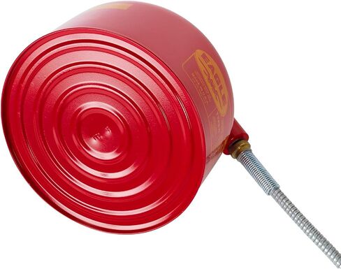 Eagle U2-26-SX5 Type II Metal Safety Can, Flammables, 11-1/4" Width x 9-1/2" Depth, 2 Gallon Capacity, 5/8" OD Pour Spout, Red in Saudi Arabia