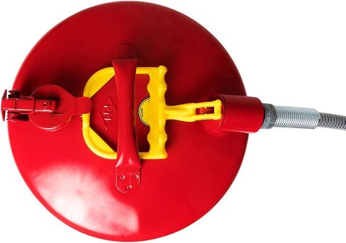 Eagle U2-26-SX5 Type II Metal Safety Can, Flammables, 11-1/4" Width x 9-1/2" Depth, 2 Gallon Capacity, 5/8" OD Pour Spout, Red in Saudi Arabia