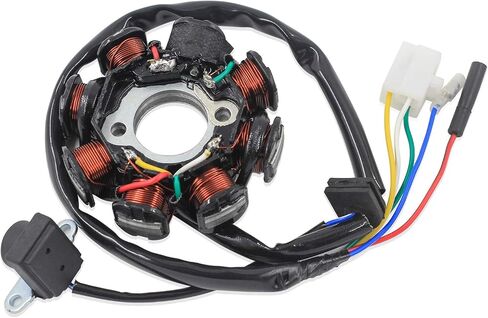 ملف إشعال تركيمال مغناطيسي 5 أسلاك تيار متردد 6 أقطاب لمحرك GY6 49cc - 180cc، سكوتر الدراجة ATV Dune Buggy Go Kart in Kuwait