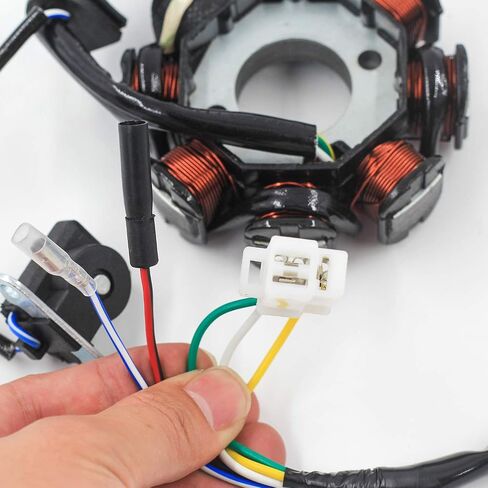 ملف إشعال تركيمال مغناطيسي 5 أسلاك تيار متردد 6 أقطاب لمحرك GY6 49cc - 180cc، سكوتر الدراجة ATV Dune Buggy Go Kart in Kuwait
