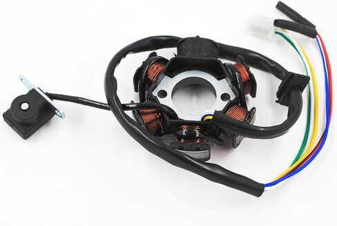 ملف إشعال تركيمال مغناطيسي 5 أسلاك تيار متردد 6 أقطاب لمحرك GY6 49cc - 180cc، سكوتر الدراجة ATV Dune Buggy Go Kart in Kuwait
