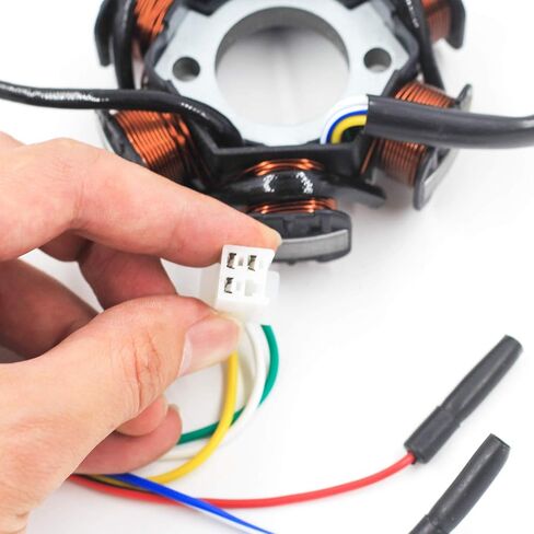 ملف إشعال تركيمال مغناطيسي 5 أسلاك تيار متردد 6 أقطاب لمحرك GY6 49cc - 180cc، سكوتر الدراجة ATV Dune Buggy Go Kart in Kuwait