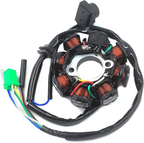 ملف إشعال تركيمال مغناطيسي 5 أسلاك تيار متردد 6 أقطاب لمحرك GY6 49cc - 180cc، سكوتر الدراجة ATV Dune Buggy Go Kart in Kuwait