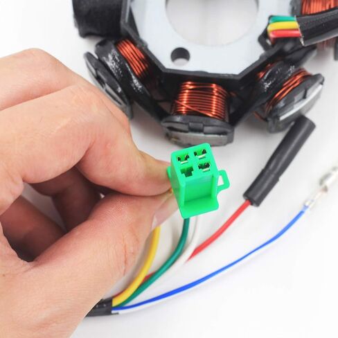 ملف إشعال تركيمال مغناطيسي 5 أسلاك تيار متردد 6 أقطاب لمحرك GY6 49cc - 180cc، سكوتر الدراجة ATV Dune Buggy Go Kart in Kuwait