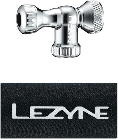 منفاخ إطارات الدراجة من Lezyne Control Drive CO2، الرأس فقط، الطريق، الجبل، مجموعة مسطحة لدراجة الحصى، ثاني أكسيد الكربون الملولب، صمام بريستا أو شريدر، فضي in Saudi Arabia