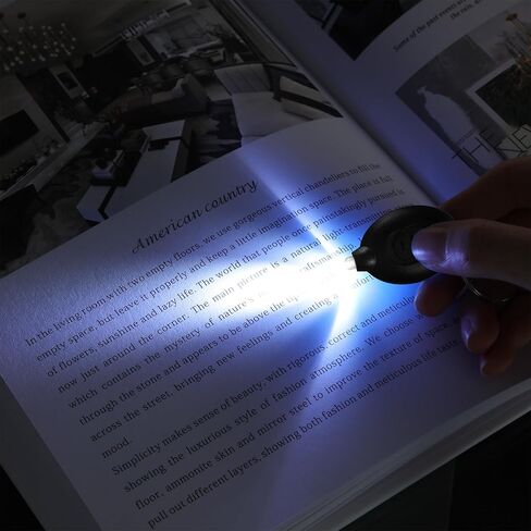 Hicarer 42 قطعة سلسلة مفاتيح صغيرة LED أضواء شارة مصباح يدوي للممرضات حلقة مفاتيح مع شعاع أبيض، البطاريات متضمنة (أسود) in Saudi Arabia