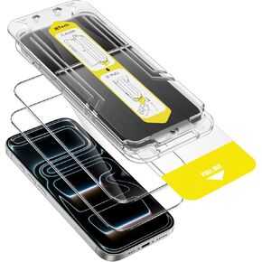 JETech Screen Protector for iPhone 17 Pro Max 6.9-Inch, 10-Second Super Easy Installation Kit with One-Step Alignment Tray, Anti-Fingerprint Tempered Glass Film, Case-Friendly, HD Clear, 2-Pack in Saudi Arabia