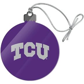 GRAPHICS & MORE TCU Primary Logo Acrylic Christmas Tree Holiday Ornament in Saudi Arabia