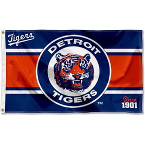 WinCraft Detroit Tigers Retro Vintage Throwback 3x5 Foot Grommet Banner Flag in Kuwait