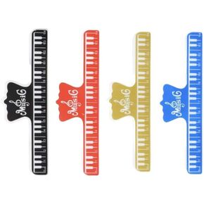 Music Book Clips,4 Pcs Plastic Music Holder Stand Page Paper Clamps Guitar Accessories for Piano Guitar Violin Playing Instruments and Reading Books in Kuwait
